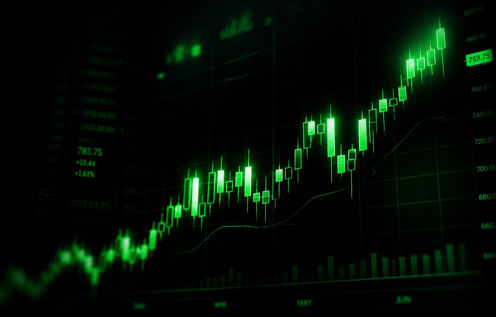 Live trading chart